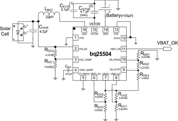 TI’s bq25504 boost converter